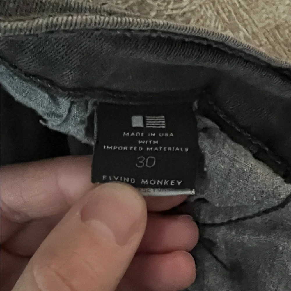 Flying Monkey Gray Faded Mid Rise Skinny Denim Size 30